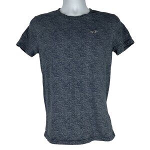 Hollister Must Have Collection Heathered Navy Blue Crewneck T Shirt Size Small
